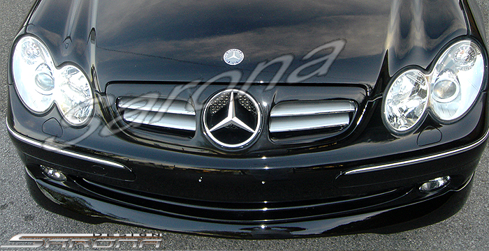 Custom Mercedes CLK  Coupe & Convertible Front Add-on Lip (2003 - 2006) - $329.00 (Part #MB-012-FA)